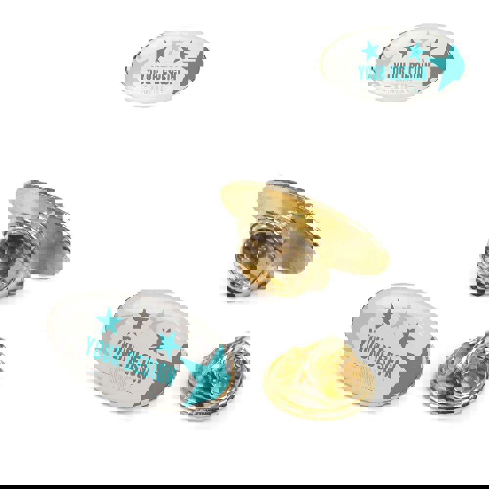 Metall Pin oval 20x12mm