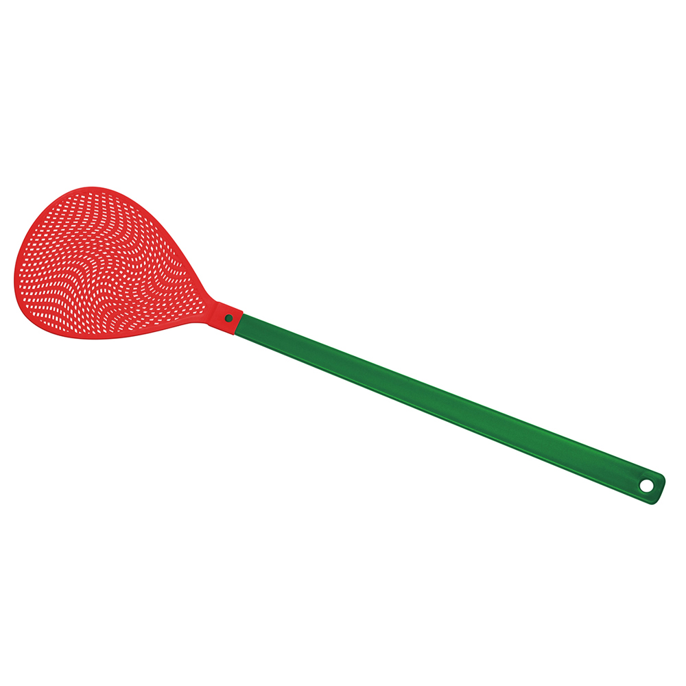 Fliegenklatsche "Oval" - grün/rot