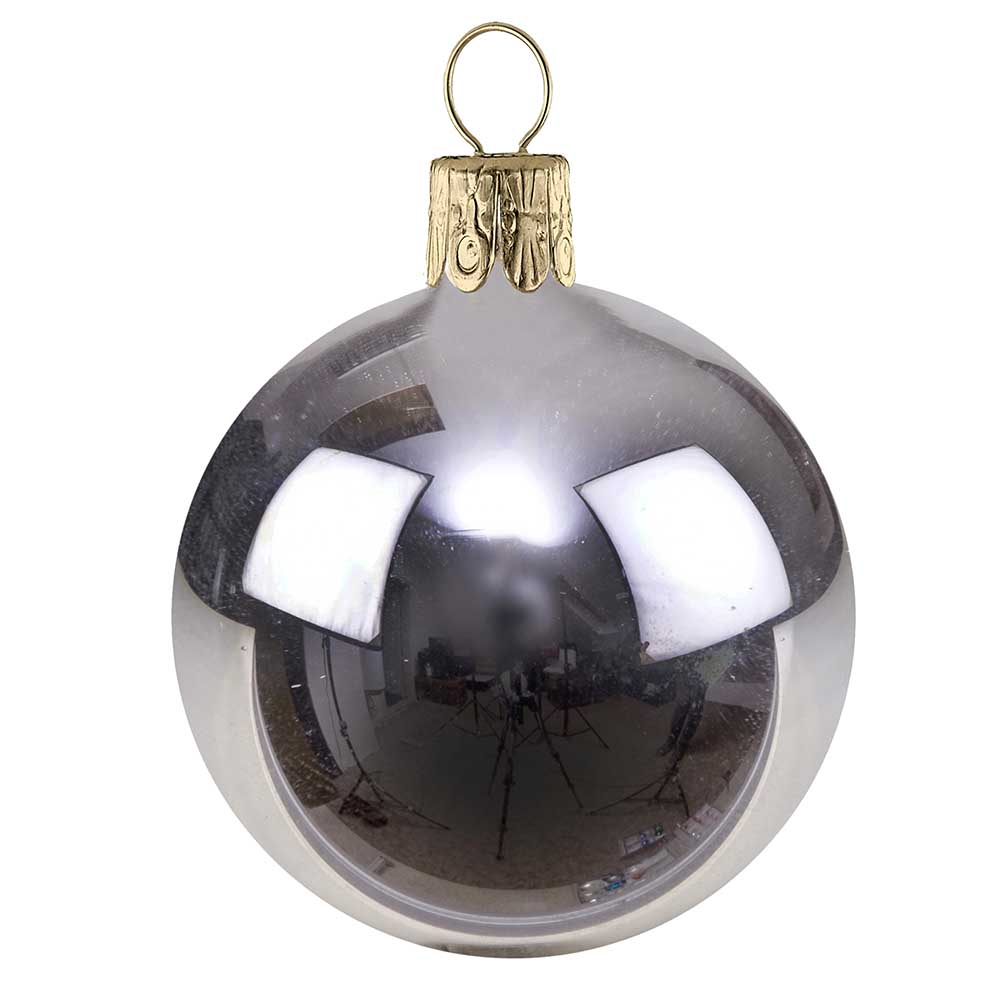 Traditionelle Glaskugel - Silber