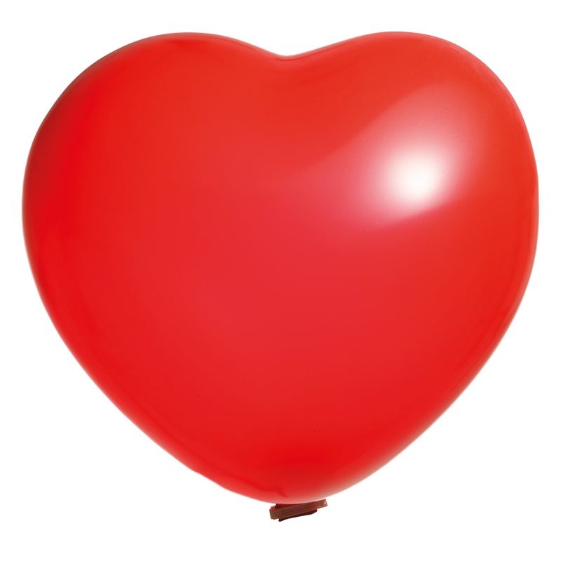 Riesenballons Herzform ohne Druck Ø 90 cm