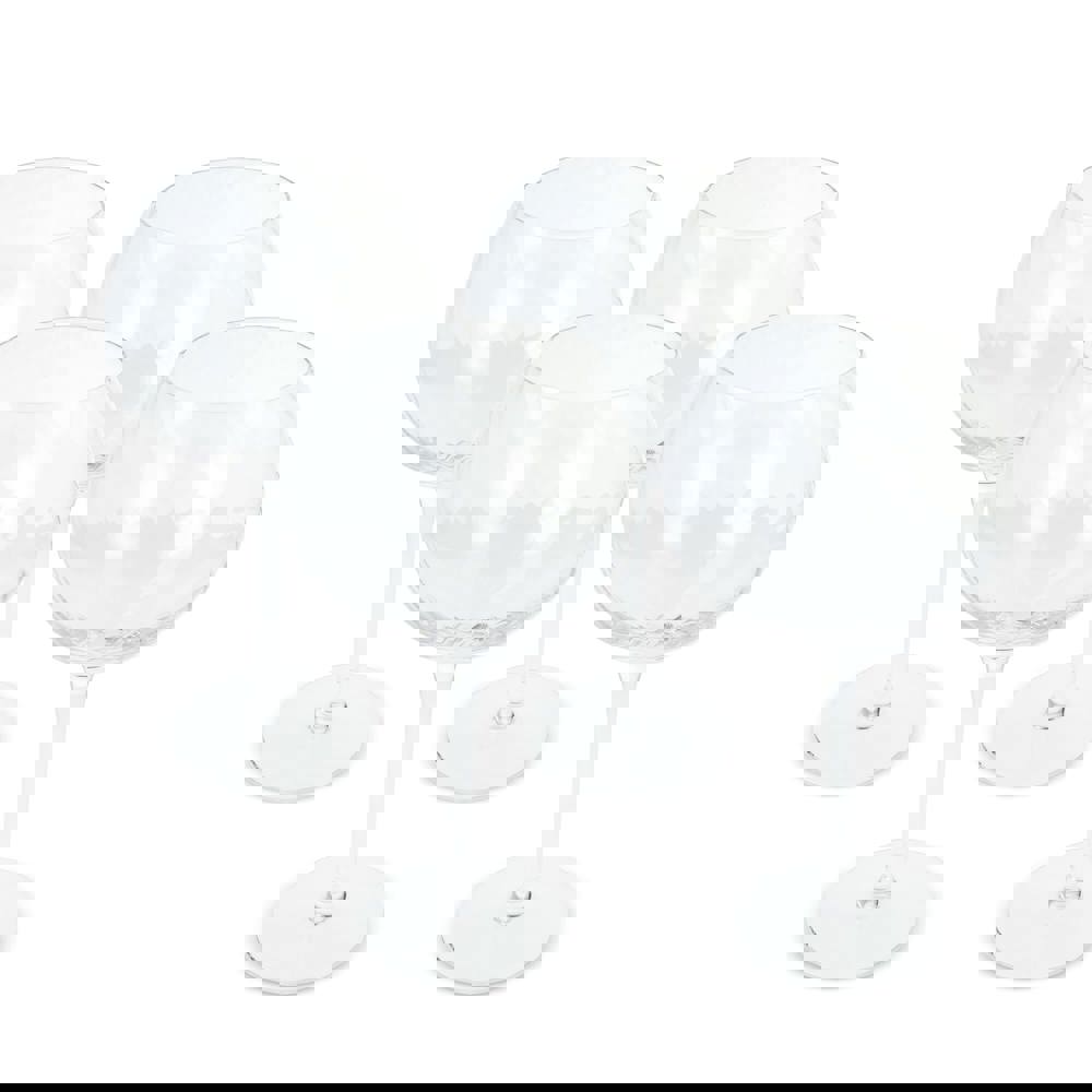 Byon Opacity 4er-Set Weingläser mit stilvollem Glasmuster 470ml