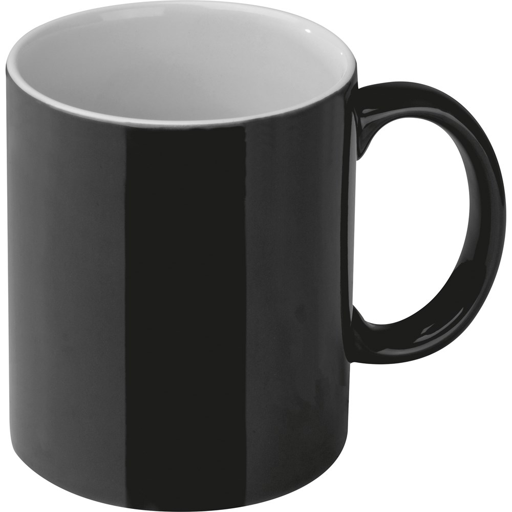 Tasse aus Keramik , 300ml PAOLO - Schwarz