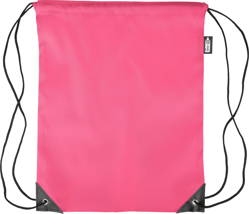 Recyceltem turnbeutel aus Polyester Enrique - Rosa