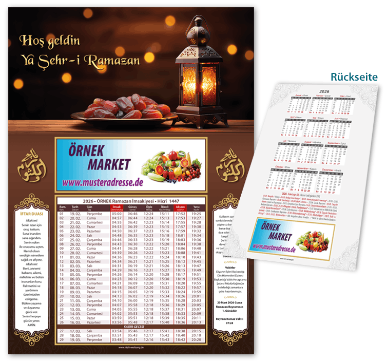 Ramadan Kalender - Imsakiye A3 - I-91