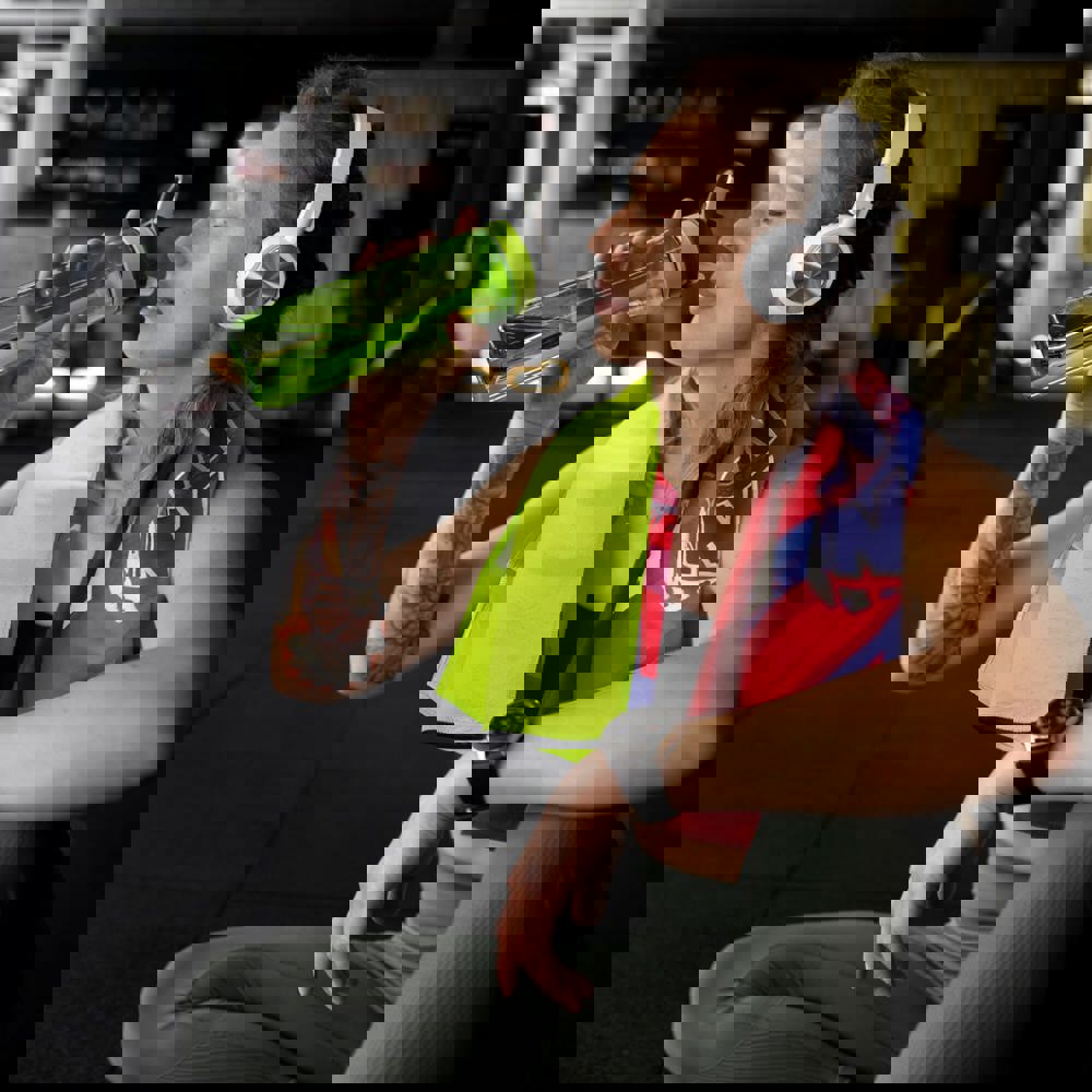 R-PET-Schnelltrocknungshandtuch 40 × 80 cm mit Beutel, Sublimationsdruck.