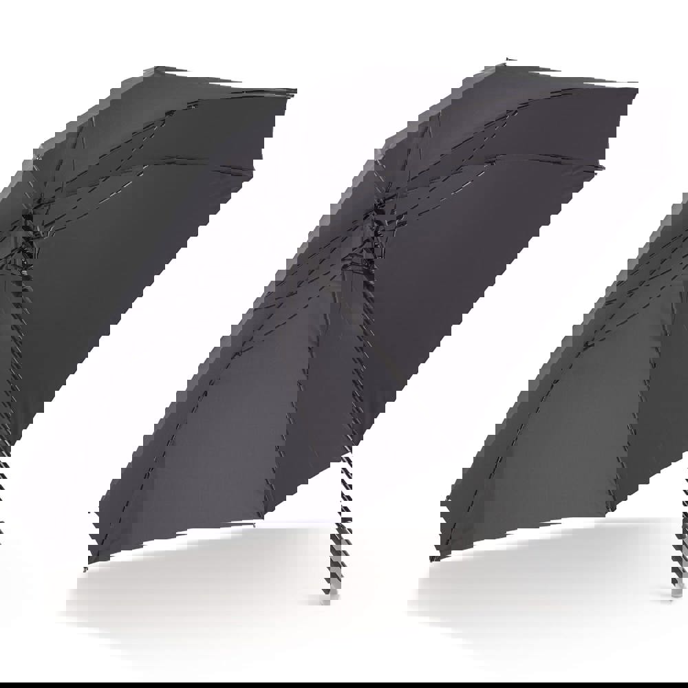 Luxus 27” quadratischer Regenschirm mit automatischer Öffnung - Schwarz