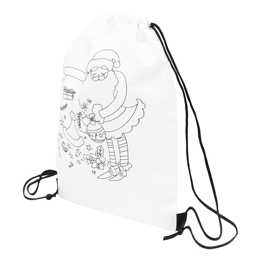 COLOURFUL SANTA - Bemalbarer Turnbeutel