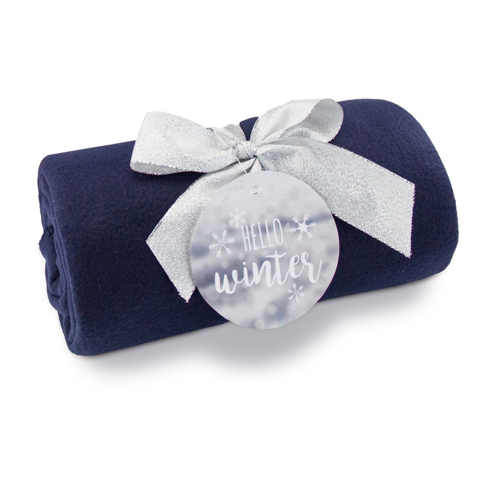 Fleecedecke WINTER SPECIAL - navy - 120 x 150 cm, 180 g/m²