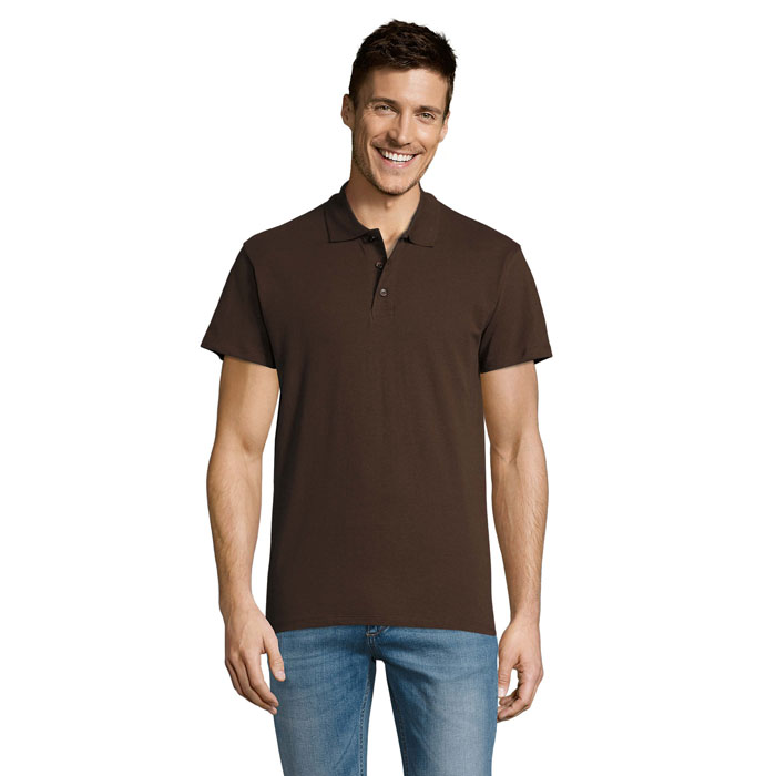 SUMMER II - SUMMER II MEN Polo 170g - chocolate