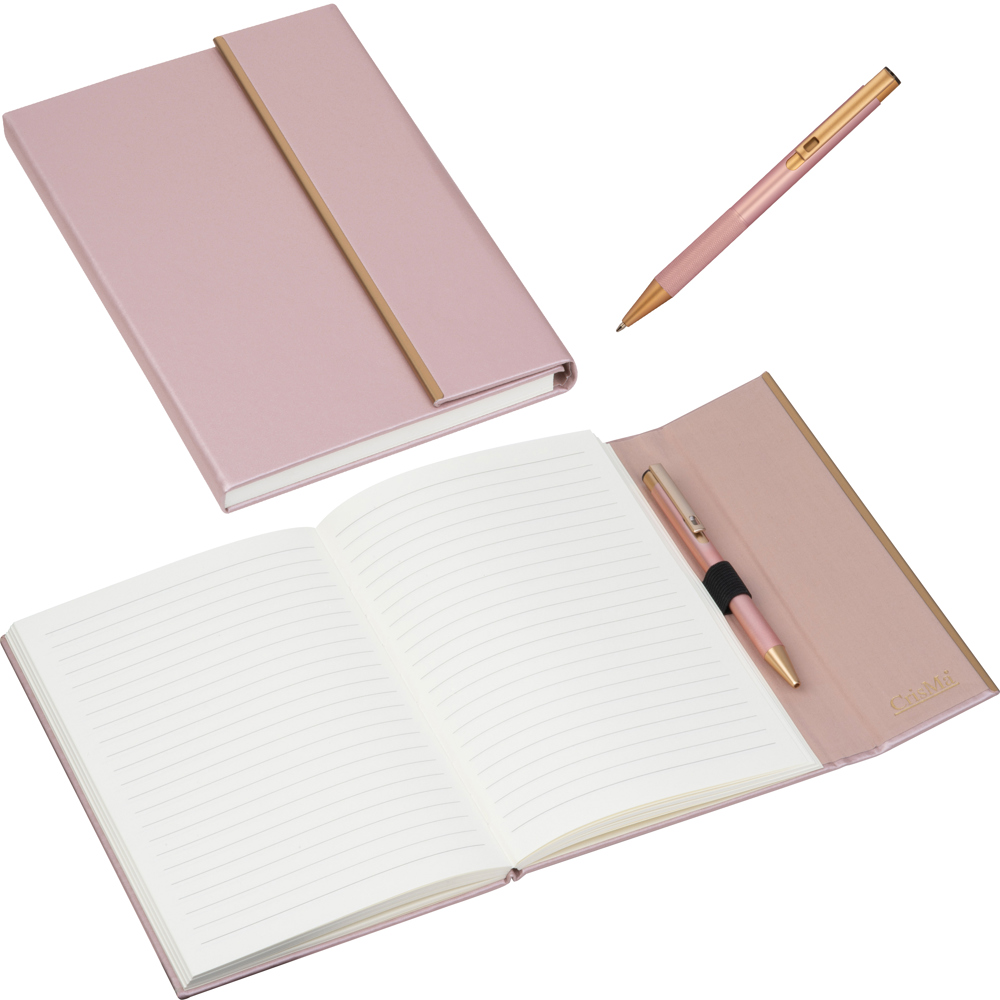 CrisMa Set aus Notizbuch und Kugelschreiber MAGGIE - Kupfer