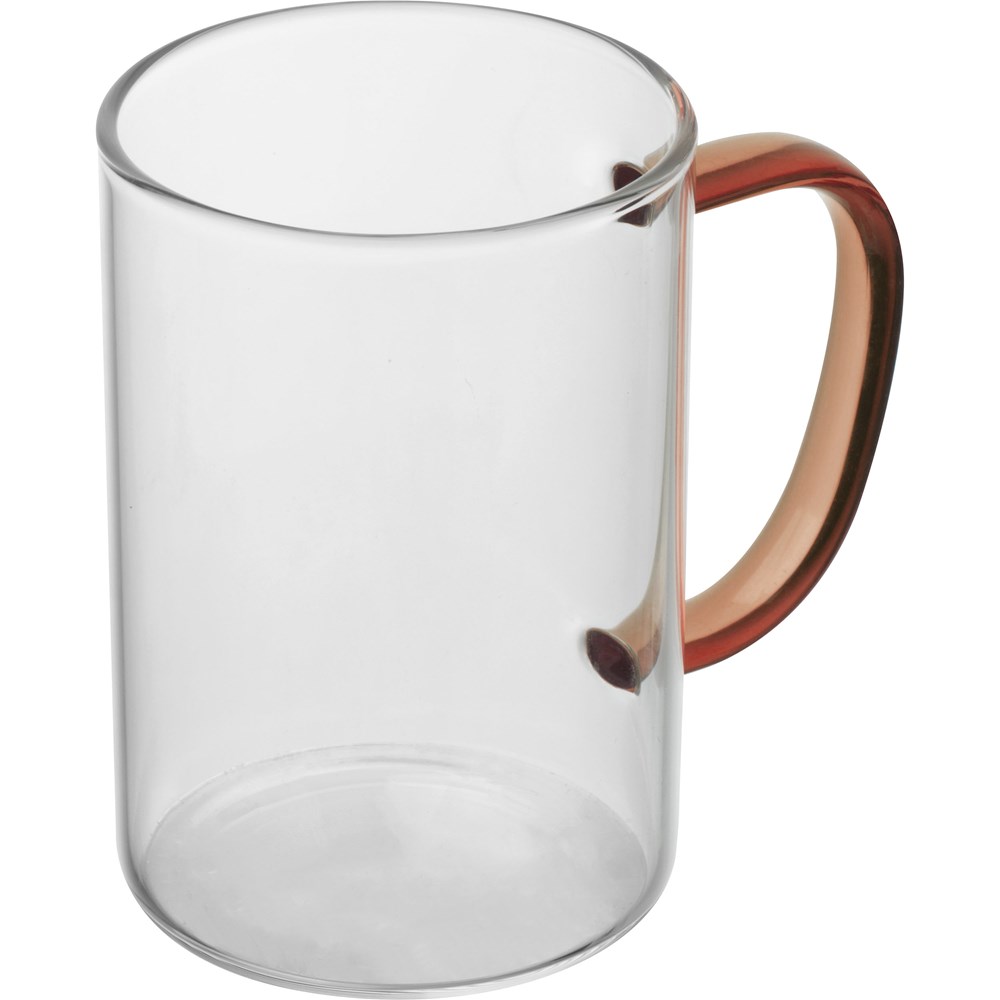 Glastasse mit farbigem Henkel, 250ml EDDA - Rot