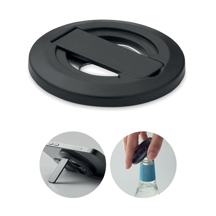 DOSENUNO - Phonehalter mit Kapselheber - Schwarz