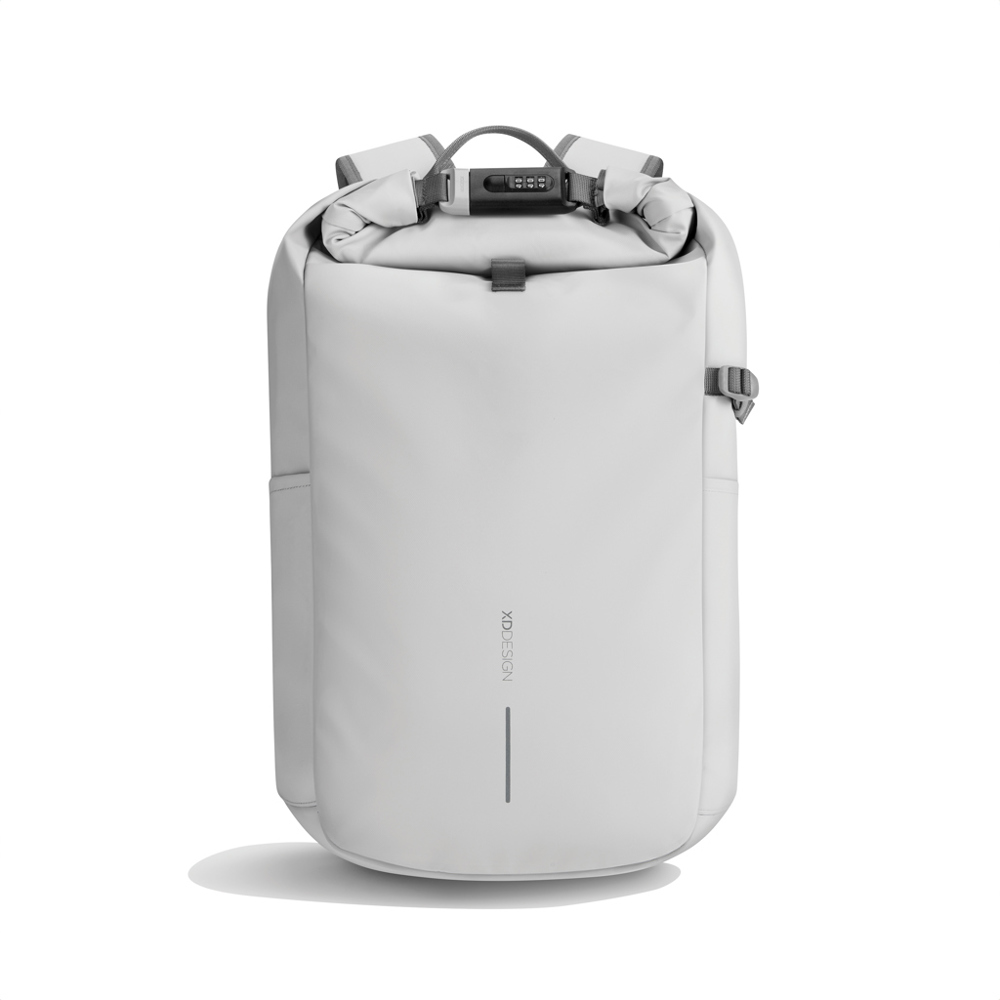 Urban wasserabweisender Anti-Diebstahl Rucksack - off white, grau (± PMS Cool Grey 3/ ± PMS Cool Grey 9)