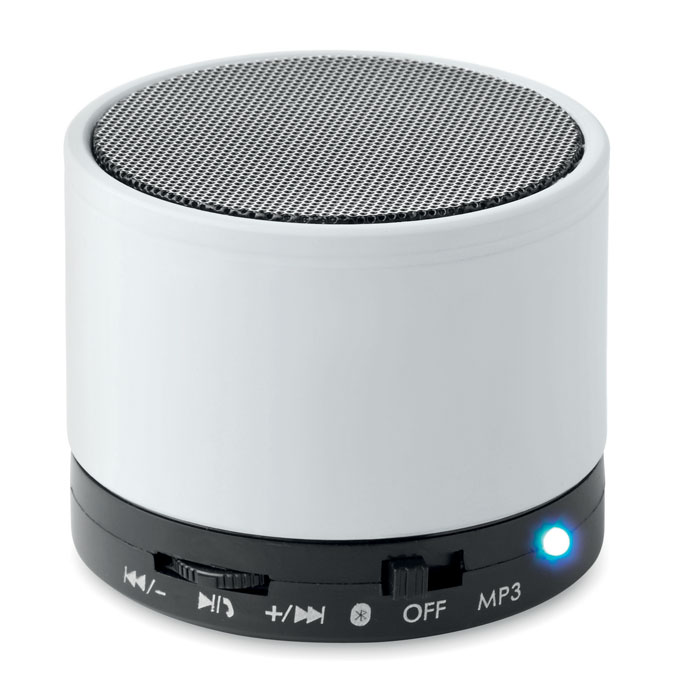 ROUND BASS - Wireless Lautsprecher, rund - Weiß