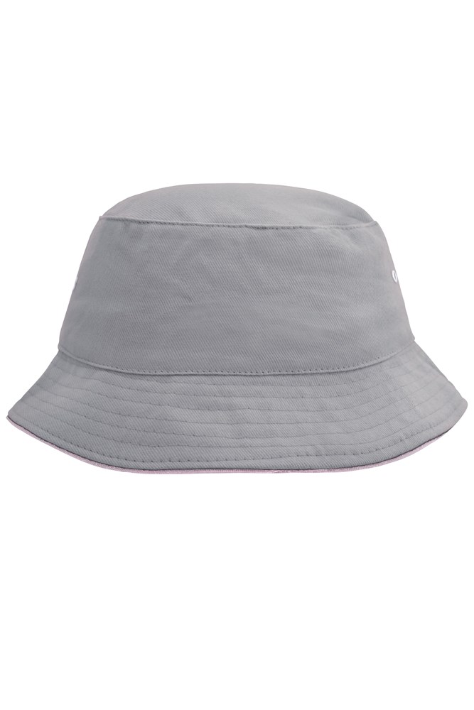 Fisherman Piping Hat - Grey/light-rosa (ca. Pantone 7537C
698C)