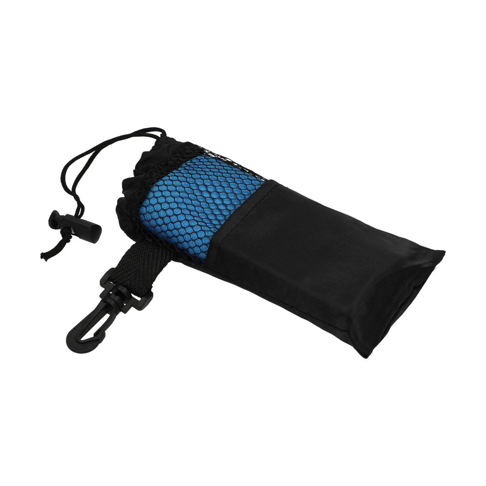 Fitnesshandtuch "Cooling" - Schwarz/Blau