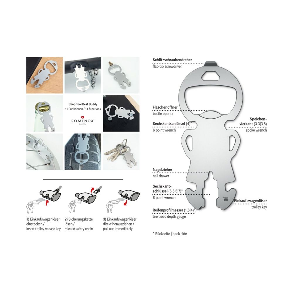 ROMINOX® Shop Tool // Best Buddy - 12 Funktionen