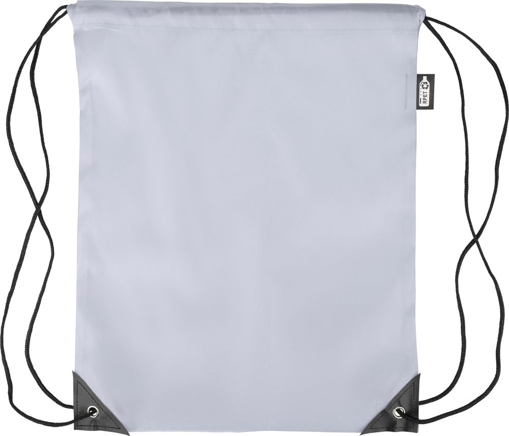 Recyceltem turnbeutel aus Polyester Enrique - Grau