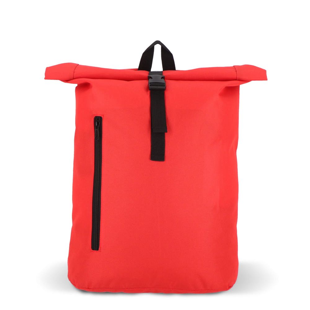 R-PET 600D Rolltop-Rucksack 20L - Rot