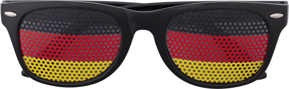 Fan Sonnenbrille aus Plexiglas Lexi - Schwarz/Rot