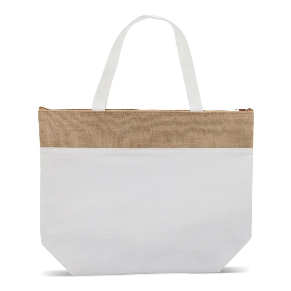Strand-Kühltasche baumwolle/Jute 43x33x14 cm