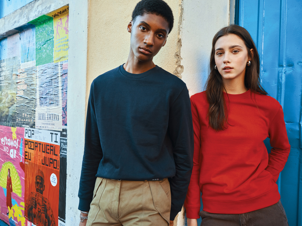 IQONIQ Zion Rundhals-Sweater aus recycelter Baumwolle