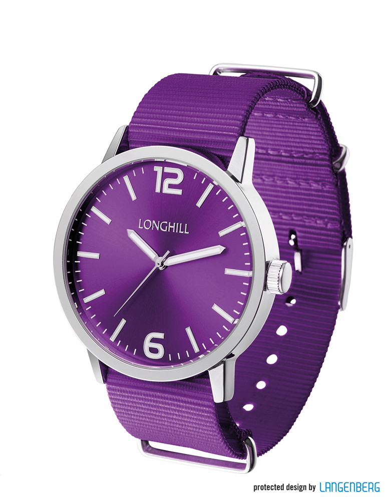 Metalluhr TEXSTYLE - Lila