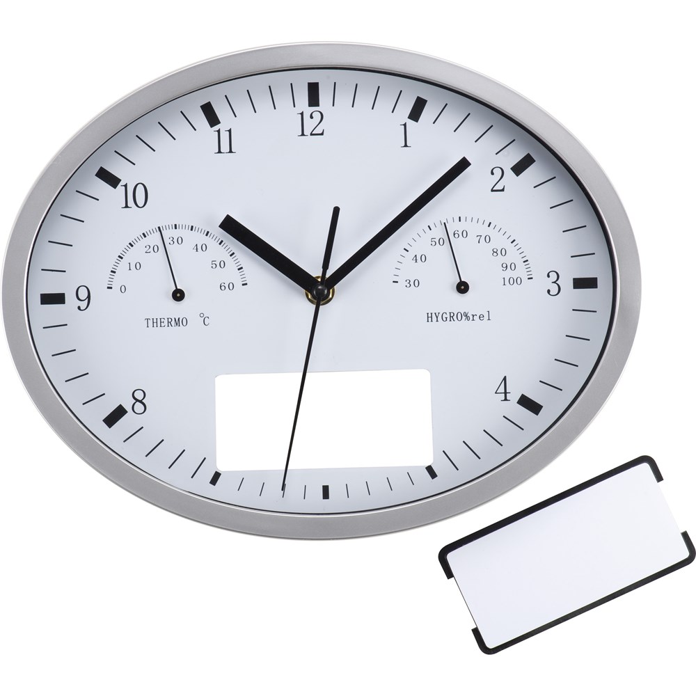 Wanduhr mit Hygro- und Thermometer HENRY