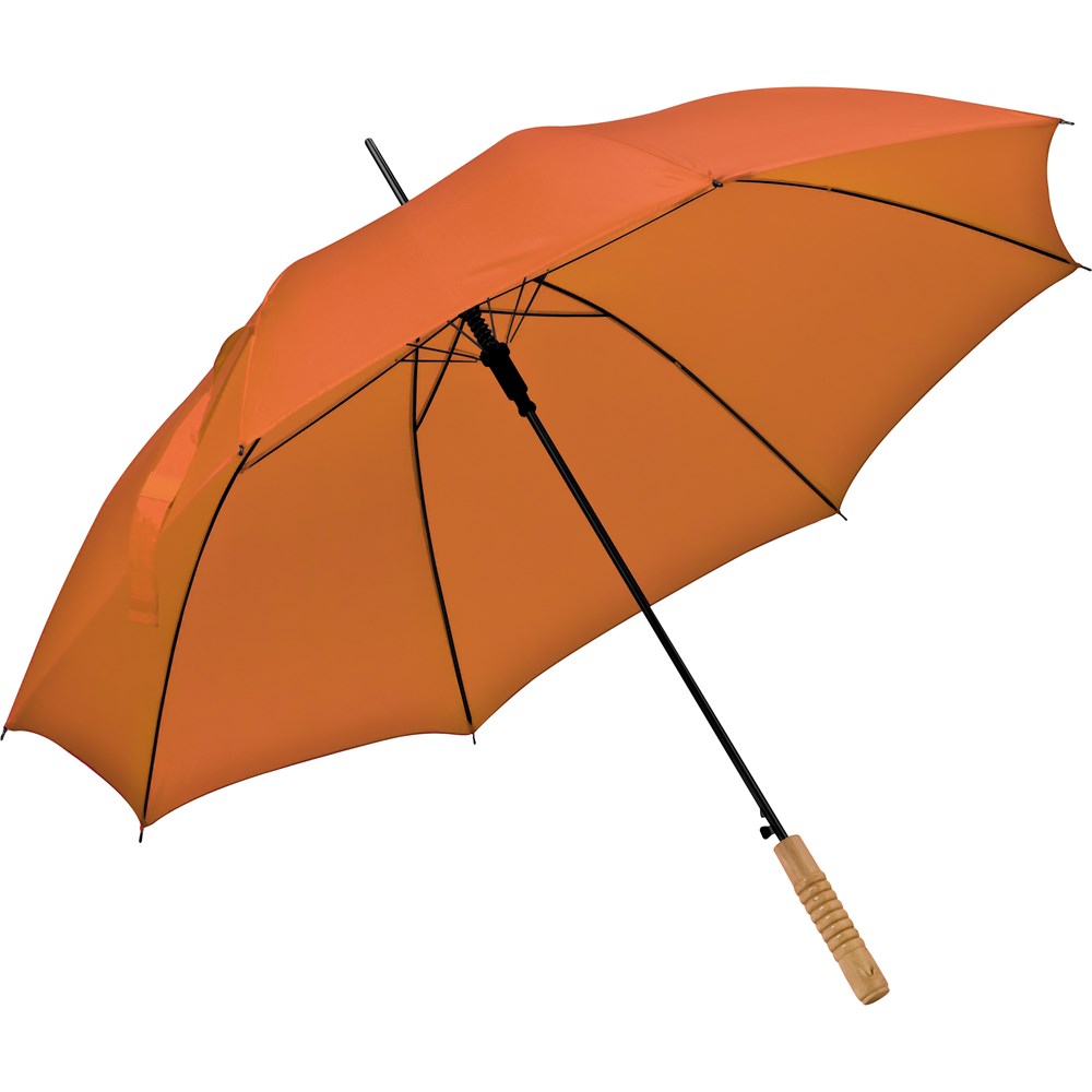 Automatikstockschirm aus Polyester LOUIS - Orange