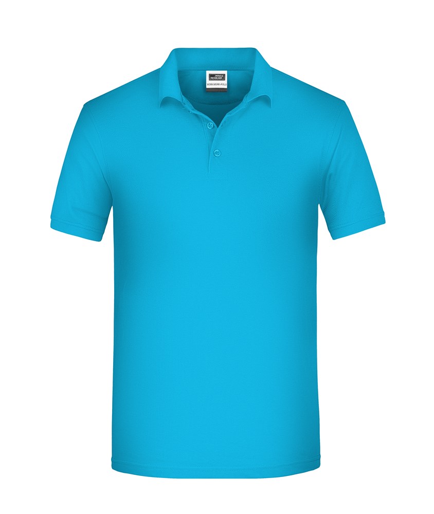 Men's ORGANIC Workwear Polo OCS Blended - Turquoise (ca. Pantone 312C)