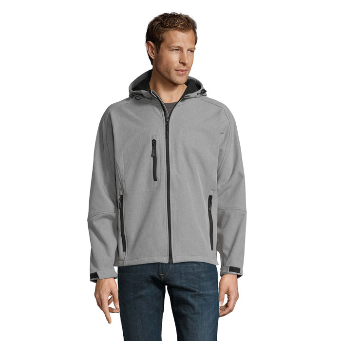 REPLAY MEN - REPLAY HERREN SOFTSHELL - Graue Melange