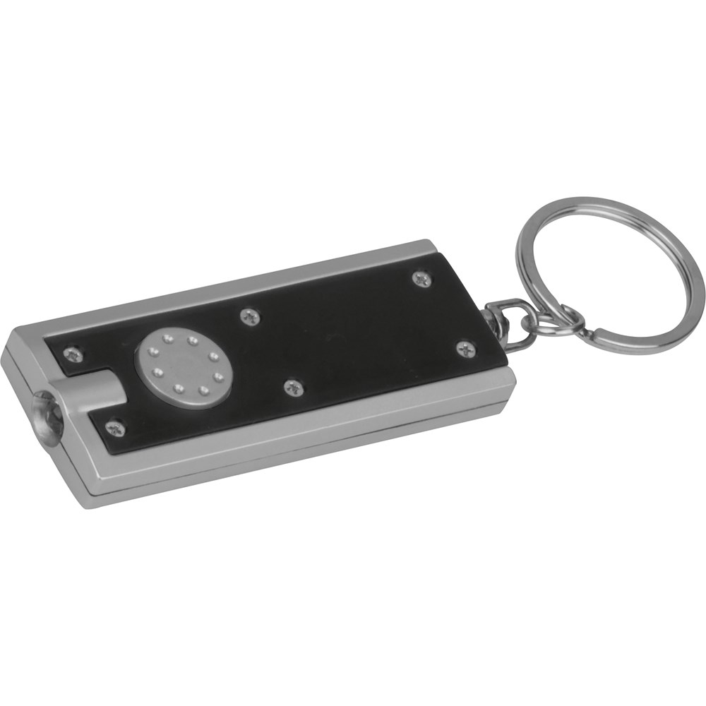 Rechteckiger Schlüsselanhänger mit LED Lämpchen AGUSTIN