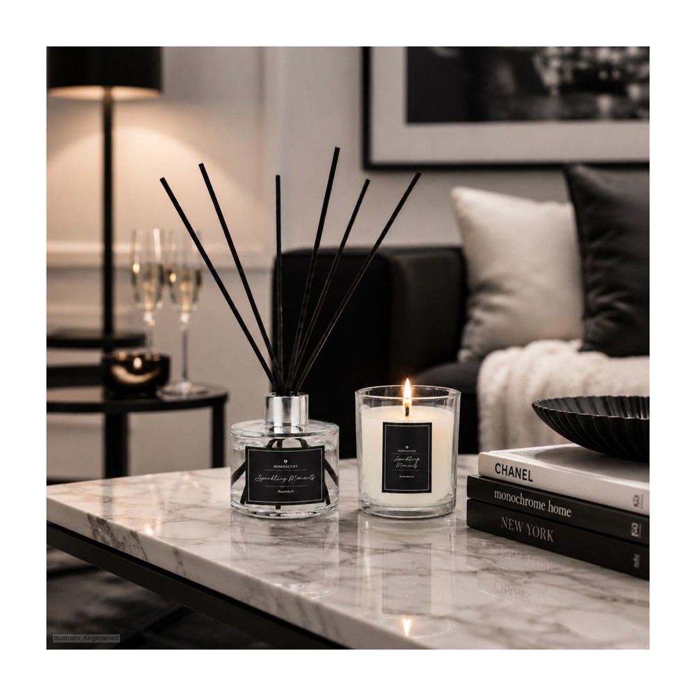 ROMOSCENT® Aroma-Set Sparkling Moments, Raumduft & Aromakerze