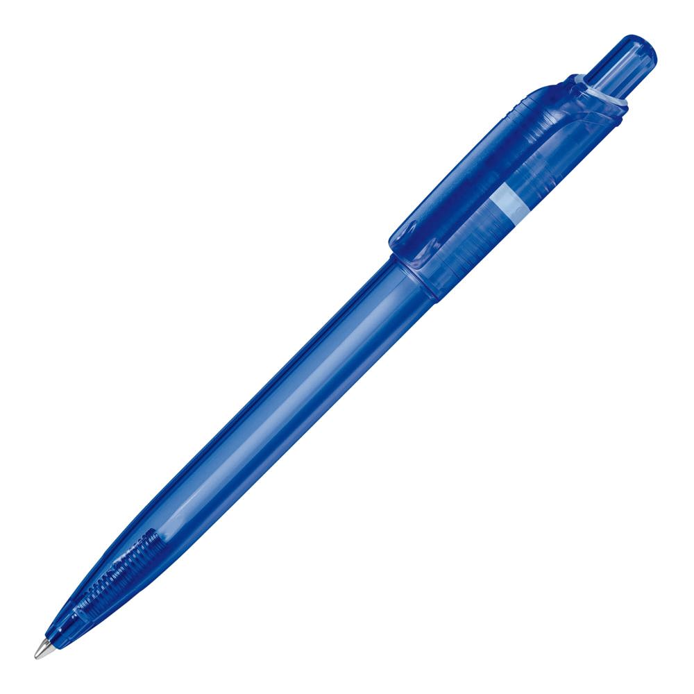 Kugelschreiber Ducal Clear Transparent - Transparent / Blau
