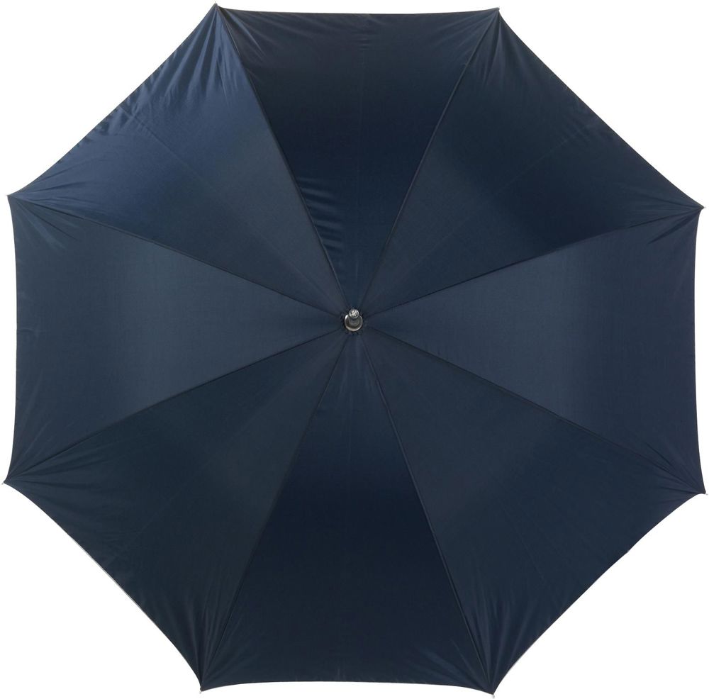 Automatik Aluminium Stockschirm aus Polyester Melisande - Blau/Silber