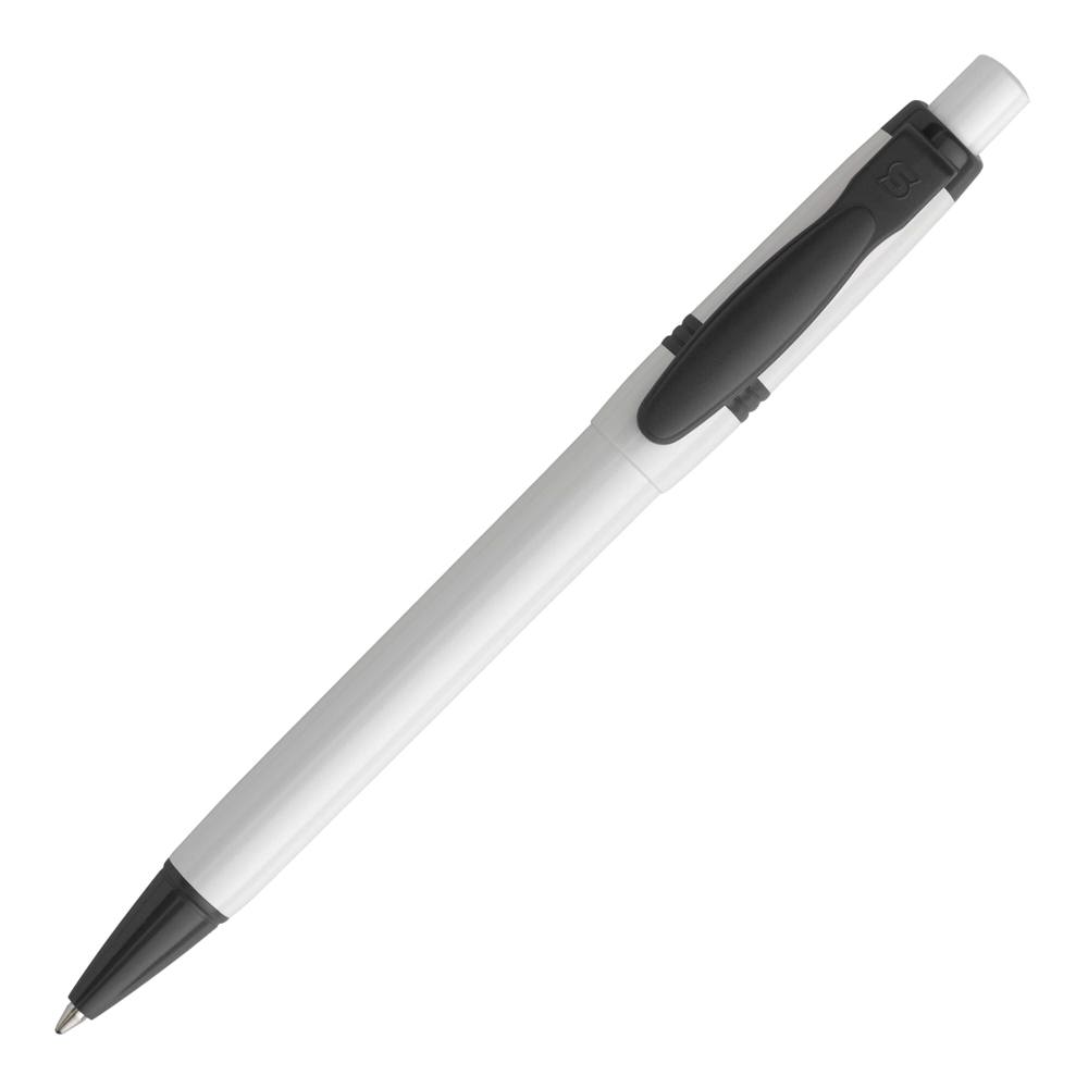 Kugelschreiber Olly hardcolour - Weiss / Grau