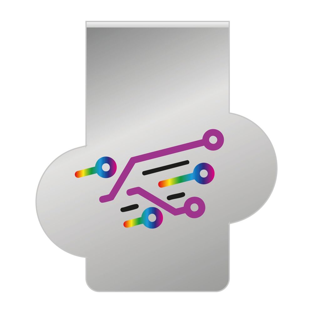 ROMINOX® Mehrweg-Büroklammer Shape Clip Variante A, idealer Mailingartikel für Dokumente, bis zu 18 Seiten Klemmkraft