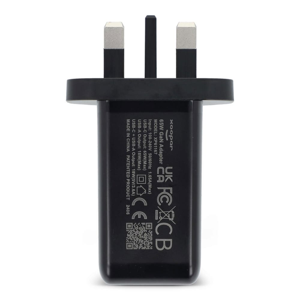 Xoopar ICE-G 65W GaN-Netzteil mit UK-Stecker
