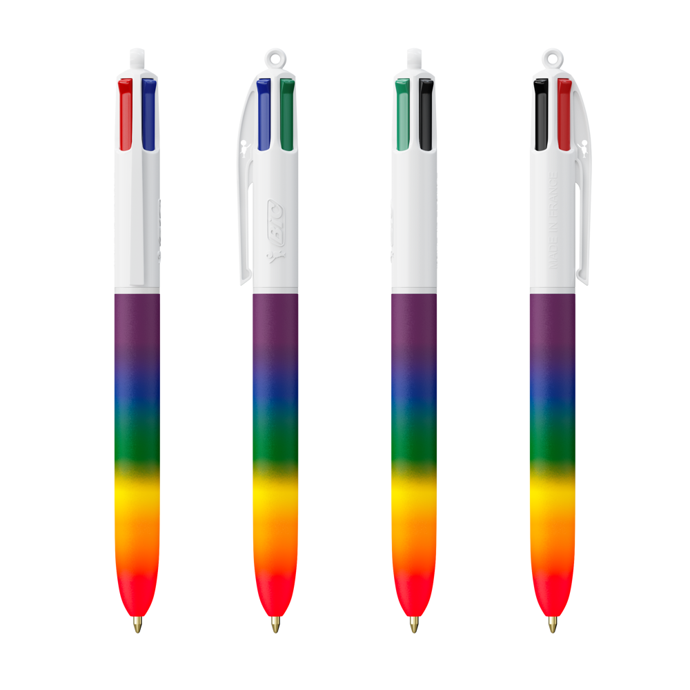 BIC® 4 Colours® Rainbow Decor + Lanyard