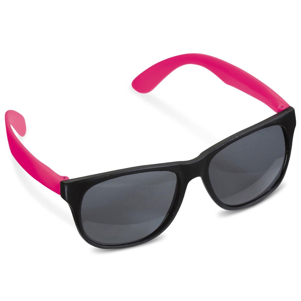 Sonnenbrille Neon UV400 - Schwarz / Rosa