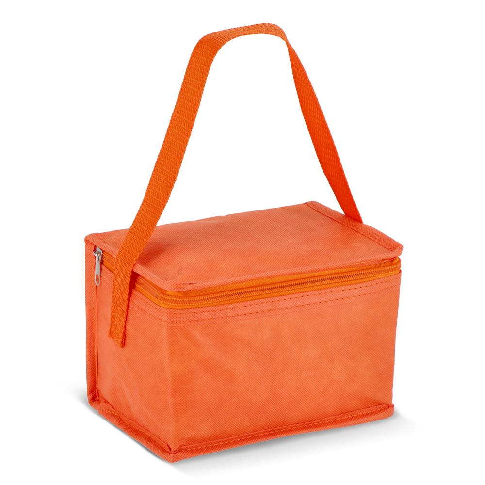 R-PET 6 Dosen-Kühltasche Non Woven 20x 13 x 12,5cm 75g/m² - Orange