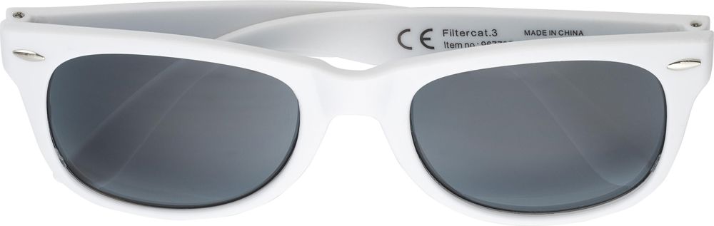 Recycelte PC- und PVC-Sonnenbrille Kenzie - weiß