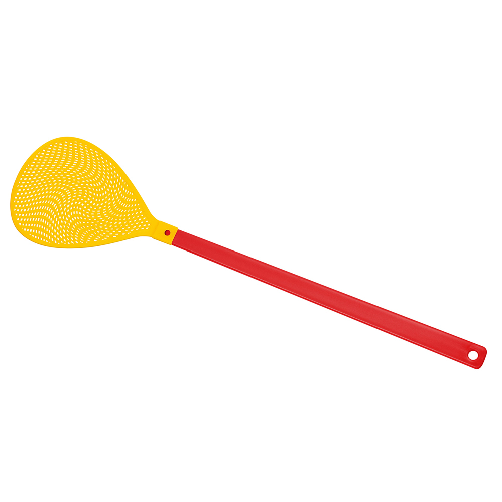 Fliegenklatsche "Oval" - rot/gelb