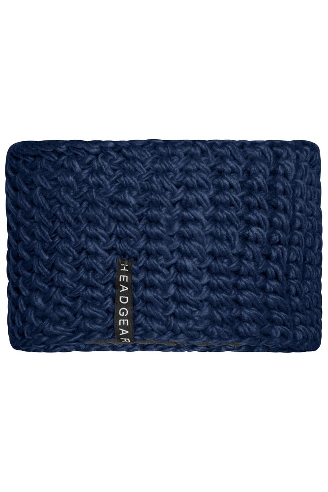 Crocheted Headband - Navy (ca. Pantone 296C)