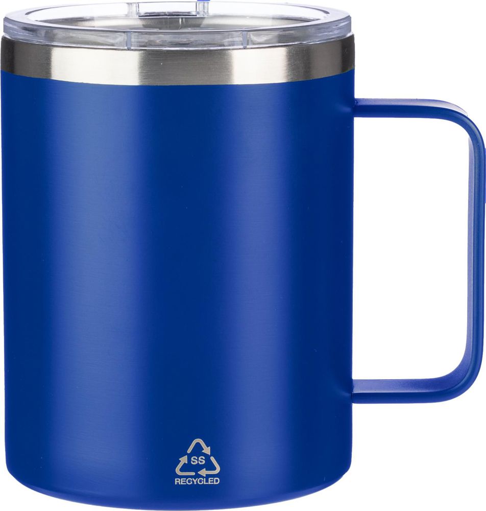Doppelwandiger Becher aus Edelstahl (300 ml) Renate - Kobaltblau