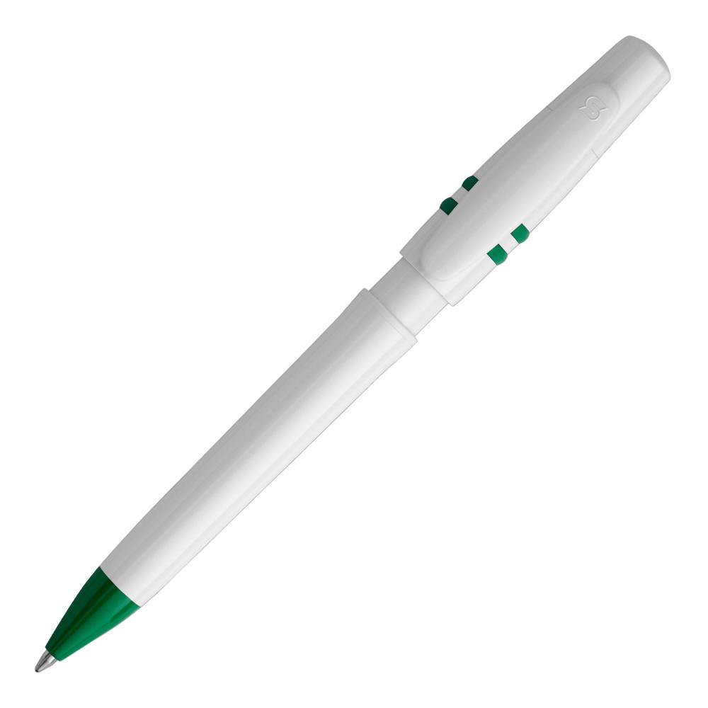 Kugelschreiber Nora hardcolour - Weiss / Grün