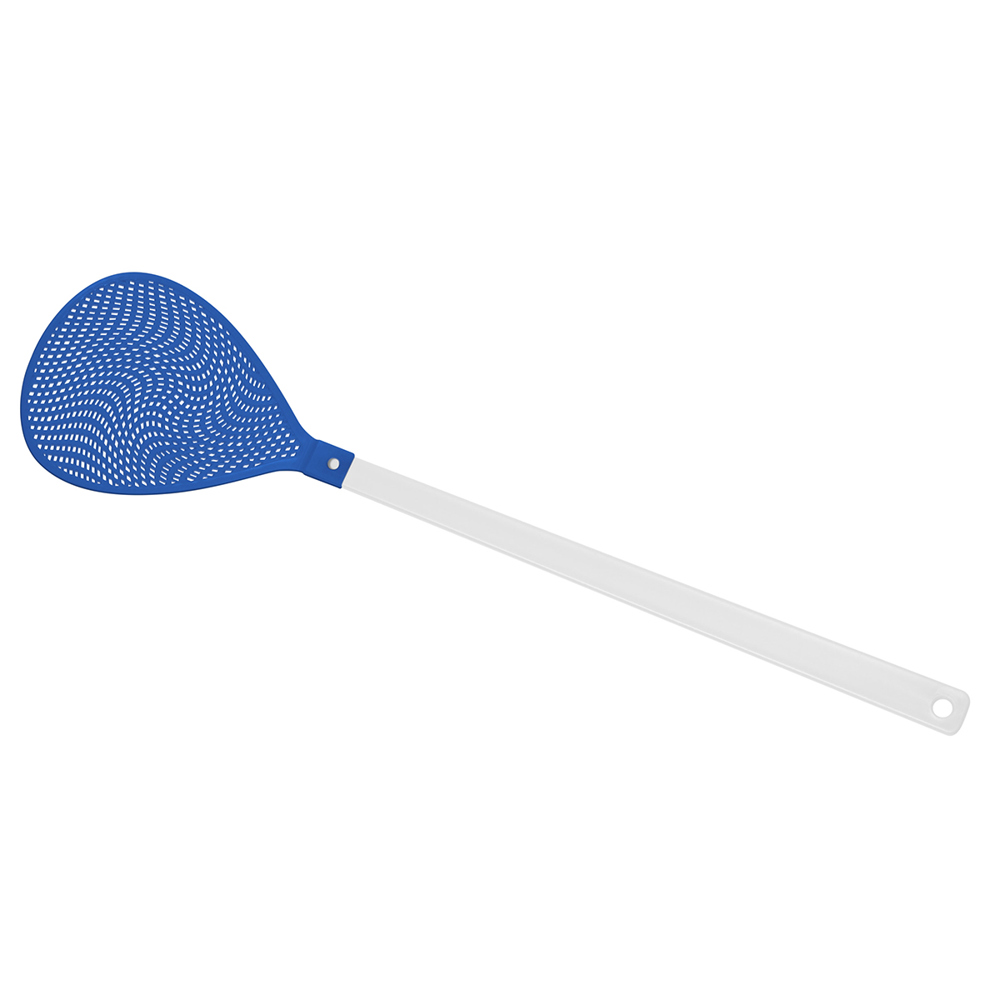 Fliegenklatsche "Oval" - Weiß/blau