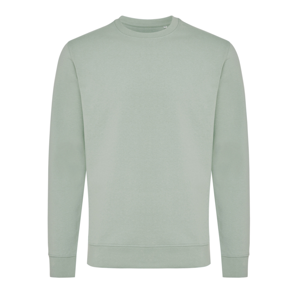 IQONIQ Zion Rundhals-Sweater aus recycelter Baumwolle - Iceberg green (± PMS 15-5205 TCX)