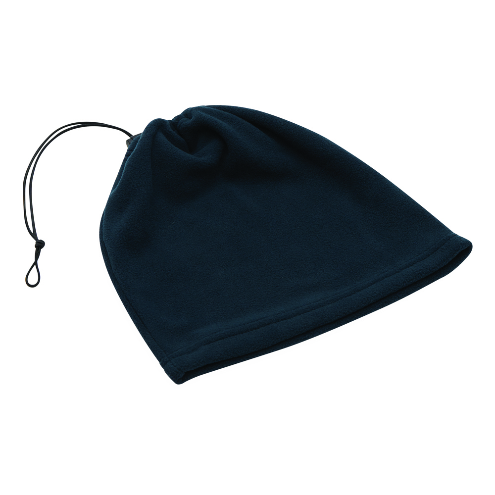 VARIOUS - Fleece-Schalmütze - marineblau