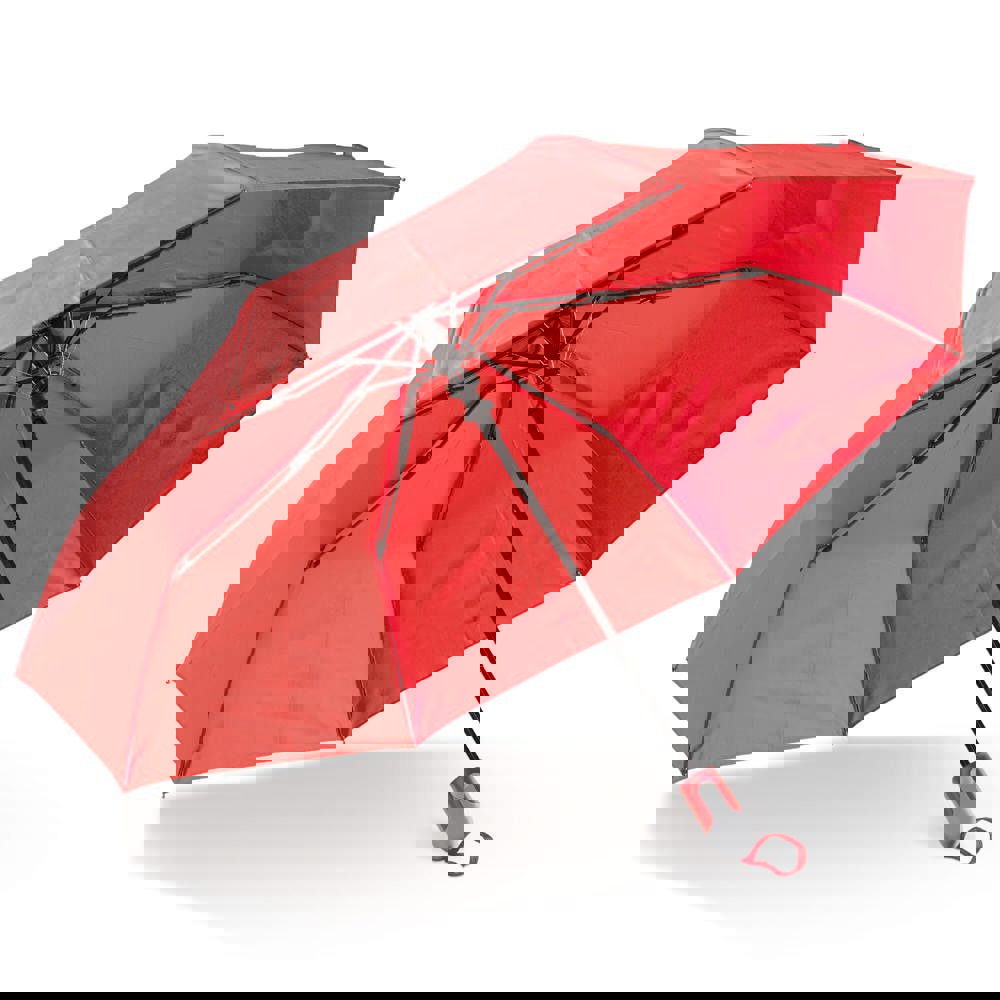 Zusammenfaltbarer 22” Regenschirm mit automatischer Öffnung - Rot
